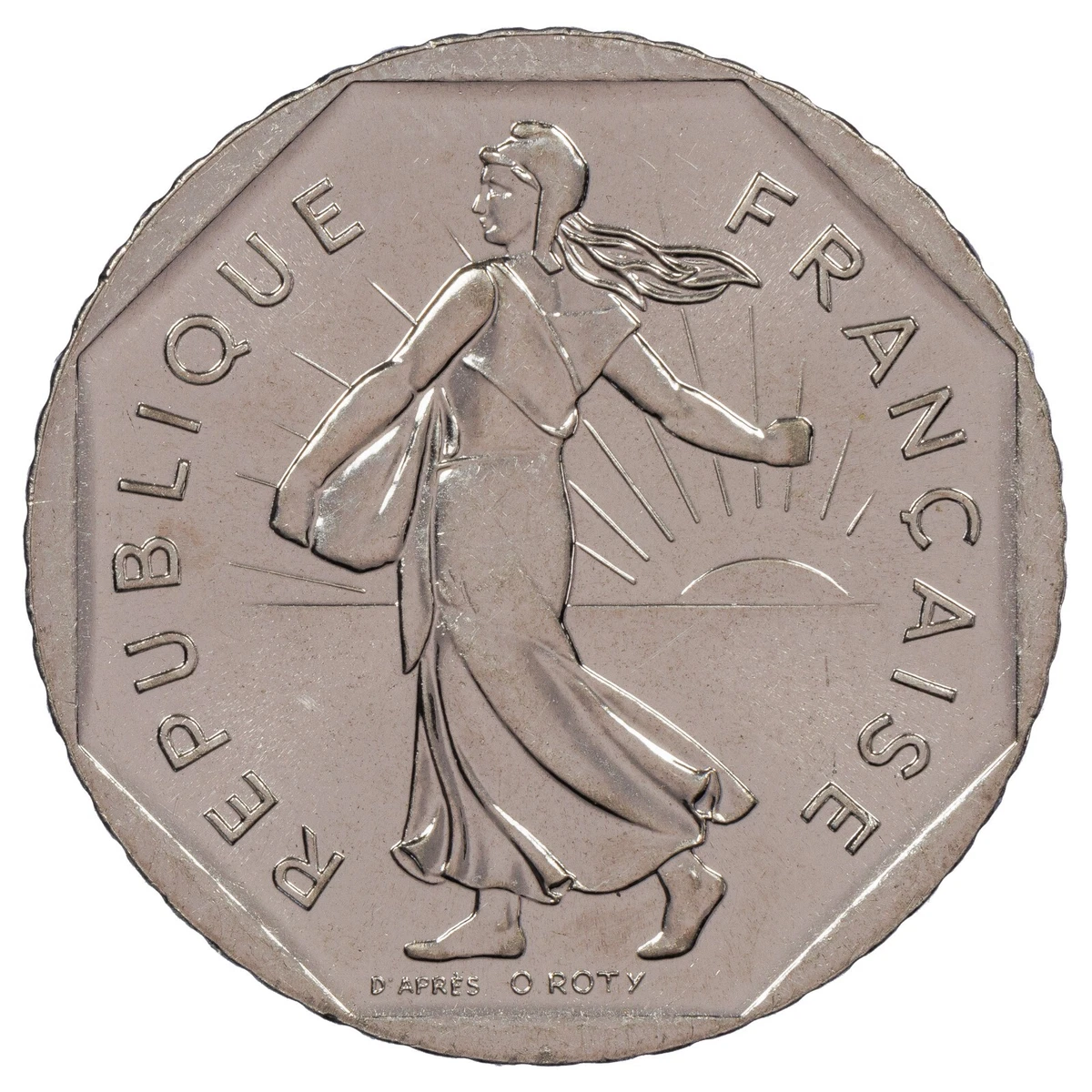 Monnaie France - 2 Francs Argent Semeuse 1914, état SUP (97-16)