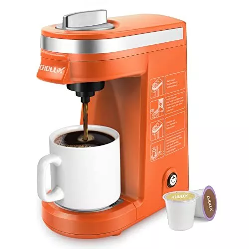 CHULUX Coffee Maker Single Serve Coffee Machine for Capsule Orange
