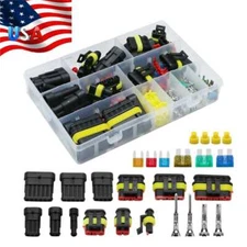 240 Pcs 1-6 Pin Car Automotive Waterproof Electrical Wire Connector Plug Kit Set