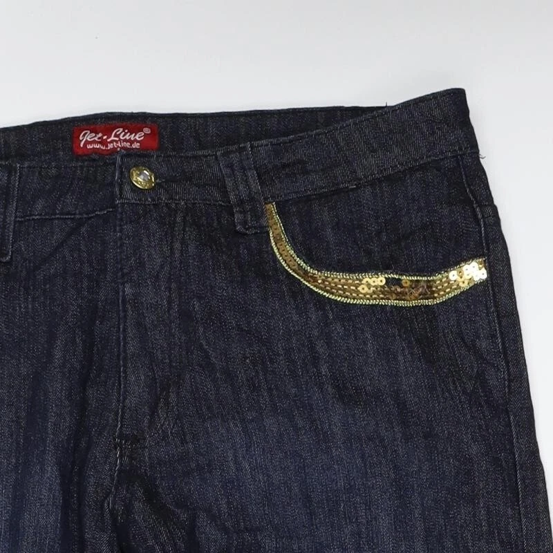 Jet Line gerade Damenjeans blau Baumwolle Größe 34 in L33 in normal - Bild 4 von 4