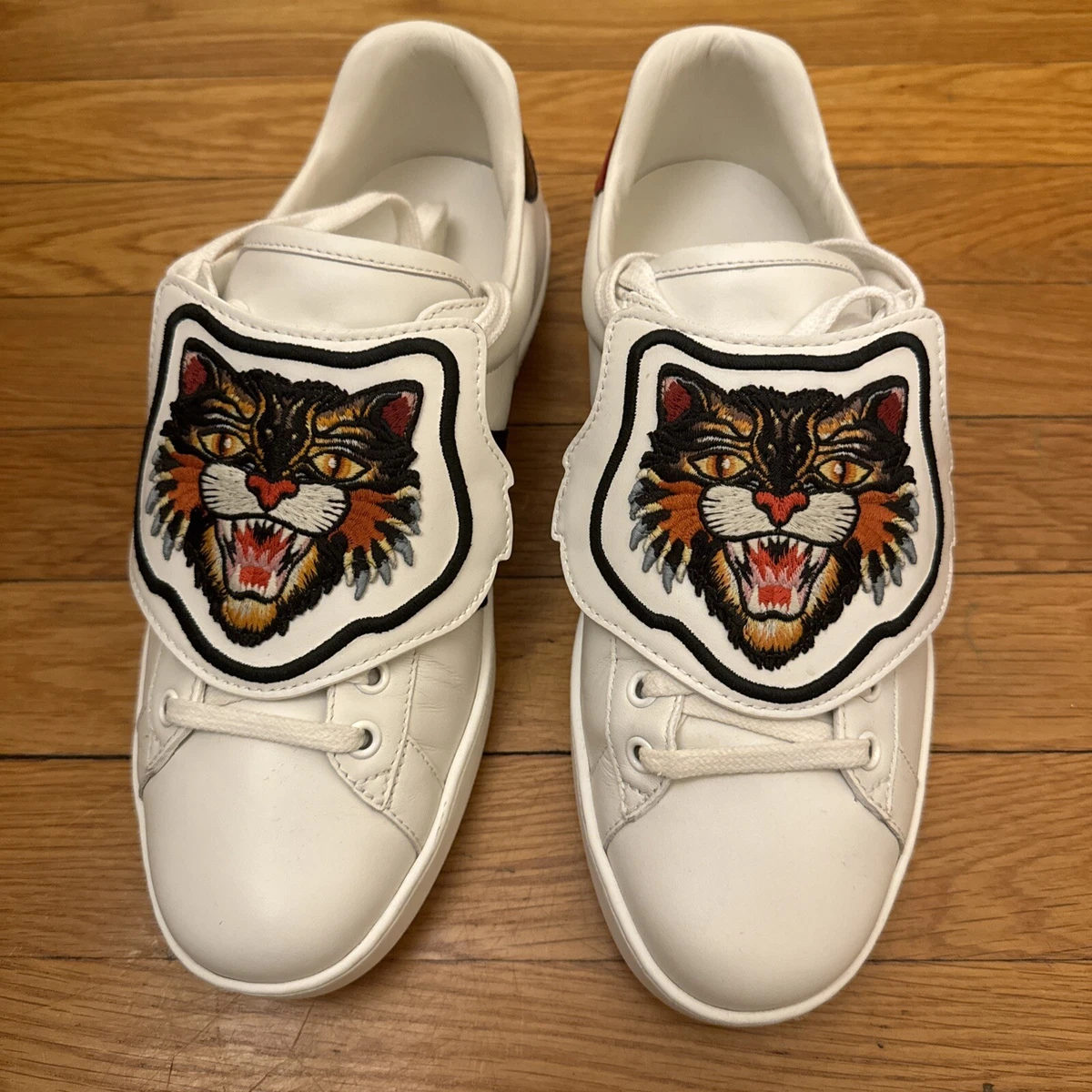 Gucci Ace Low Tiger Patch for sale | eBay