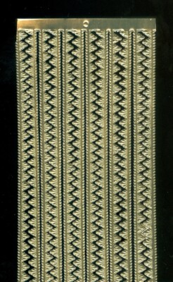 GOLD GERMAN DRESDEN DIE CUT TRIM Sm. POINTS BORDER VICTORIAN CRAFTS