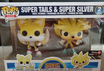 Funko Pop Sonic Super Silver & Super Tails 2-Pack 2020 SDCC Shared CONFIRMED | eBay