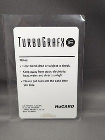 China Warrior TurboGrafx 16 CIB complete with box and manual