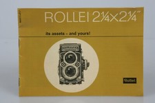 1963 ROLLEI 2 1/4 x 2 1/4 System Guide Brochure Pamplet 19 Pages