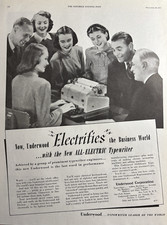 Underwood typewriter Electric Business World ...