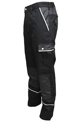 TMG Herren Arbeitshose Bundhose schwarz robust Gr.42-80 Übergrößen
