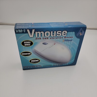 Vintage Mouse, American Anko VM-1 AVB USB Vibration Mouse Windows Gaming Office
