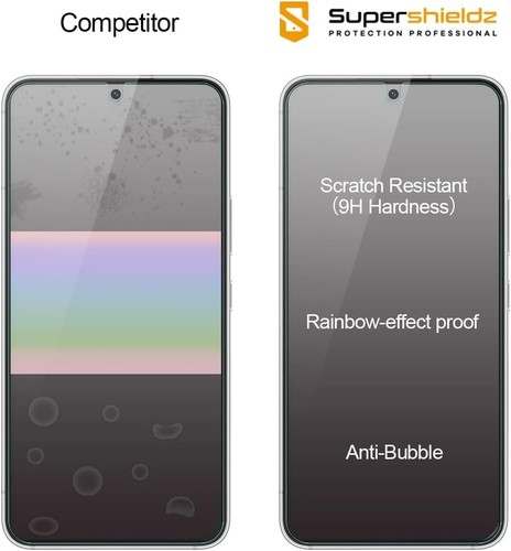 3 x protection d'écran en verre trempé Supershieldz pour Samsung Galaxy S23 5G - Photo 2 sur 5