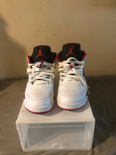 fire red 5s size 9