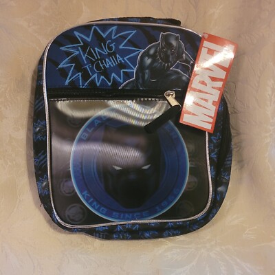 NWT BOYS MARVEL KING T-CHALLA BLACK PANTHER  FAST FORWARD  LUNCH BAG NWT