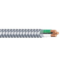 PER FOOT 14/2 Solid Type MC Copper Metal Clad Cable Aluminum Armored 600V