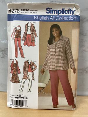 Simplicity Patterns ~ 4276 Size 20W-28W Listing 5668