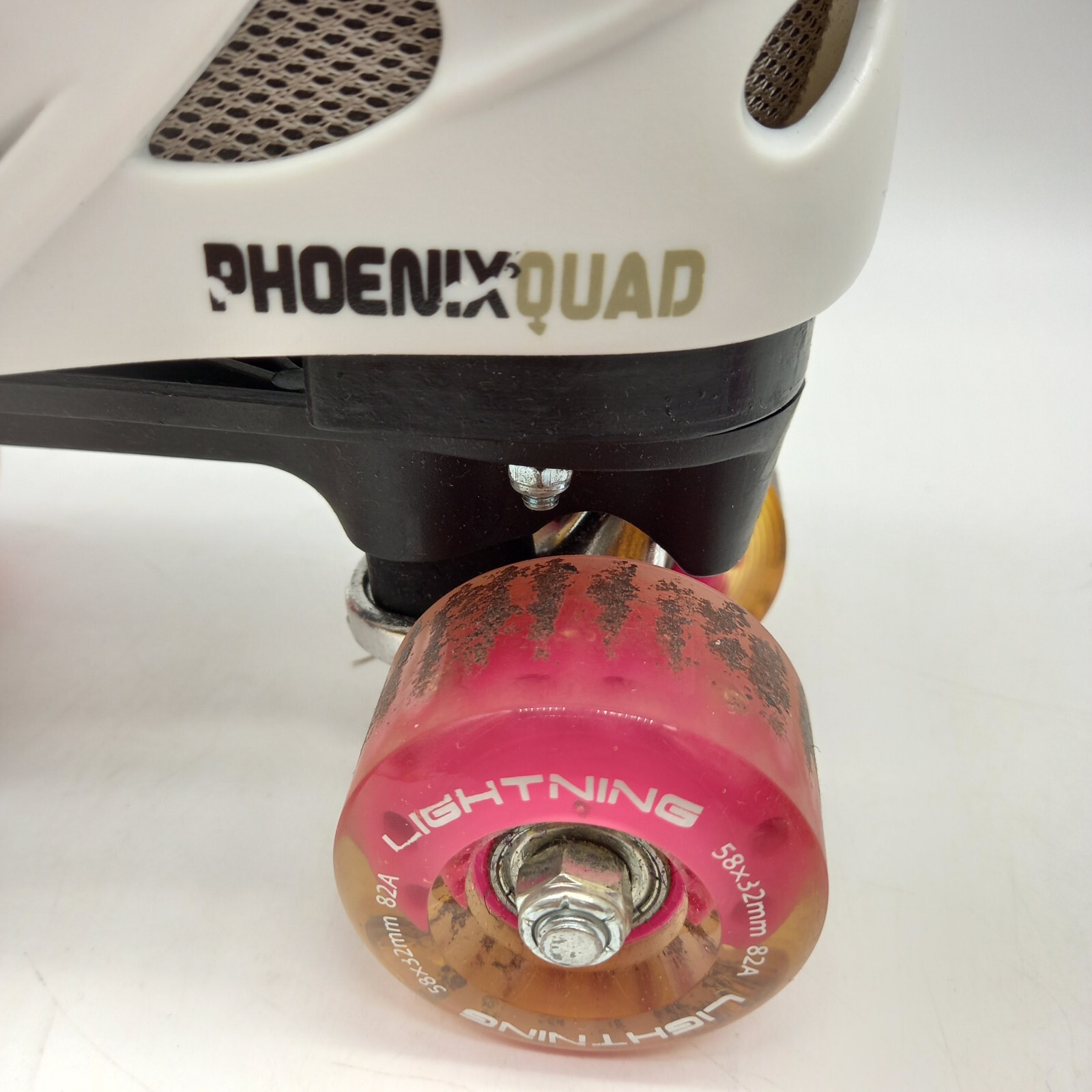 Rio Roller Quad Roller Skates UK 3 Pink Bag New White Rainbow Laces (H1/03) eBay