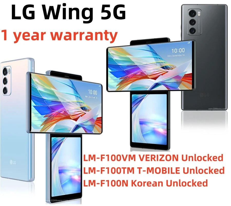 LG Wing 5G LM-F100TM F100VM F100N 128GB+8GB 64MP Unlocked Smartphone -New Sealed - Image 2 of 4