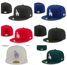 New MLB Fitted Hat Mens Baseball Solid Hat 59...
