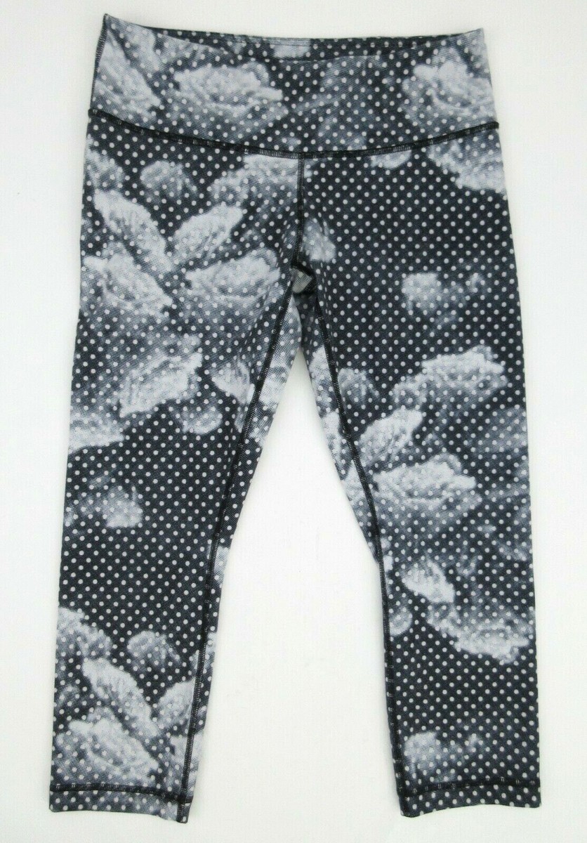 Lululemon Wunder Under Crop II Luon Dottie Dream Rose
