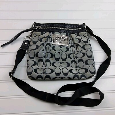 Coach Signature Poppy Crossbody Shoulder Handbag Purse | eBay