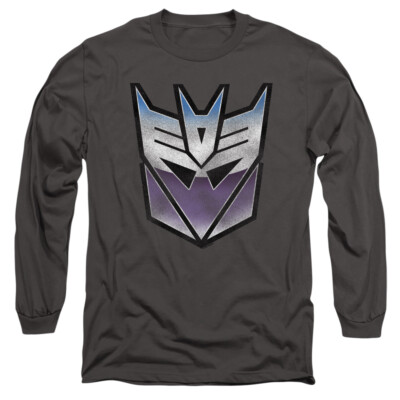 TRANSFORMERS DECEPTICON Licensed Adult Men's Long Sleeve Tee Shirt SM-3XL