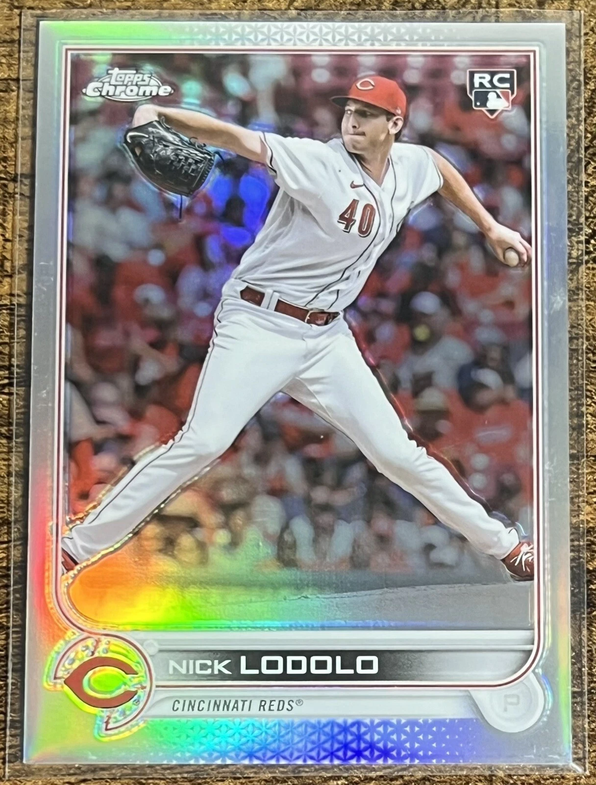 2022 Topps Chrome Update Nick Lodolo Refractor Rookie #265/299 Reds #USC123
