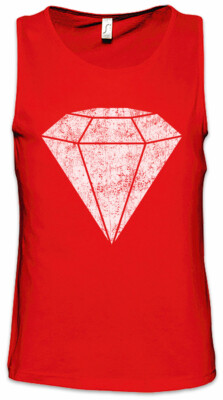 Diamond II Herren Tank Top Diamant Rap Hip Hop Pin Up Rockabella Tattoo Rich