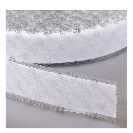 Velcro Brand 189867 Reclosable Fastener, Rubber Adhesive, 75 Ft, 2 In Wd, White