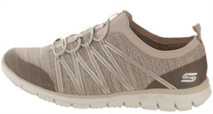 skechers stretch knit bungee slip on