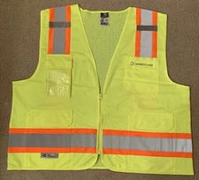 RADIANS SV6-2ZGM SAFETY VEST-ANSI Two Tone Surveyor Class 2 Vest (Lime/GREEN)XL