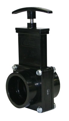 7101 ABS Gate Valve, Black, 1-1/2'' Slip