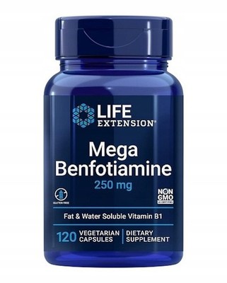 LIFE EXTENSION MEGA BENFOTIAMINE 250mg Vitamin B1 120 Veg. Kapseln SUPER PREIS