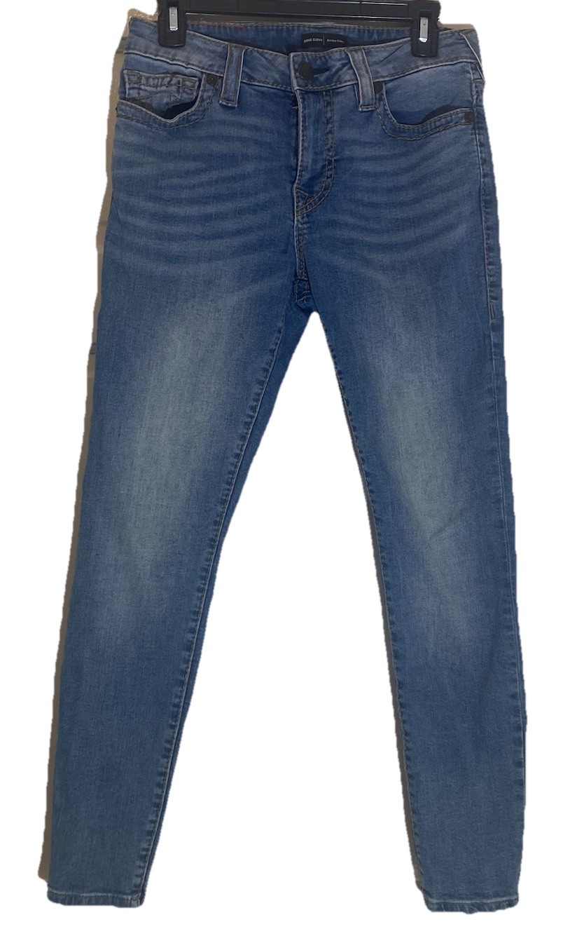 True Religion Jeans Womens Size 28 Jennie Curvy High Mid Rise Skinny