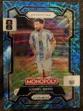 LIONEL LEO MESSI 2026 Monopoly FIFA World Cup Prizm Boardwalk Blue Icons No. 1