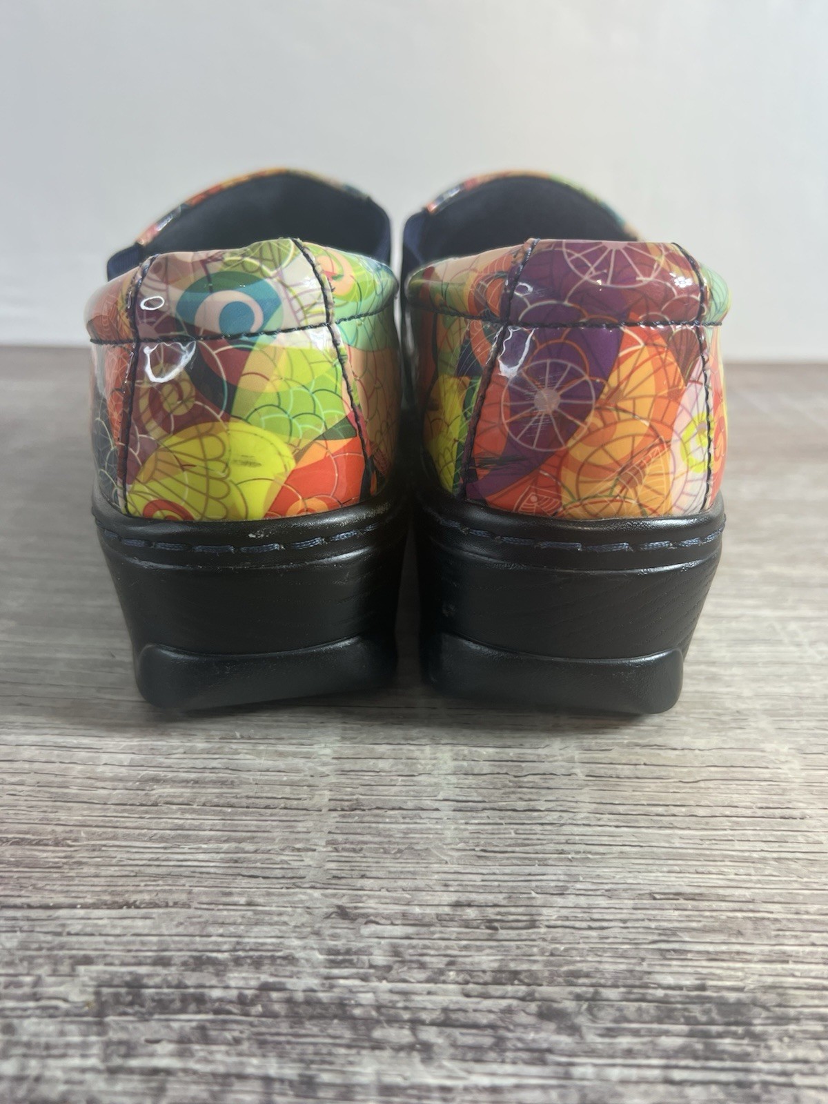 Fun and Spunky Multi Abstract Clogs - image 6