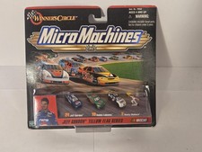 Vintage 1999 Micro Machines Jeff Gordon Yellow Flag NASCAR 1:87 Multicolor Set