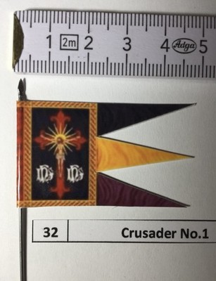 1x 28mm Medieval Crusades Reconquista EL CID Flag Banner onMetal Flagpole