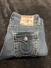 NWOT True Religion Ricky Strait Jeans 31x32 Relaxed Straight Leg