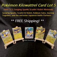 Pokémon Kilowattrel Card Lot 5 Holo TCG Surging Sparks Scarlet Violet Nintendo
