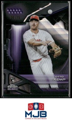 2026 Topps Chrome Black Otto Kemp Purple Wave Refractors #/75 Rookie #146