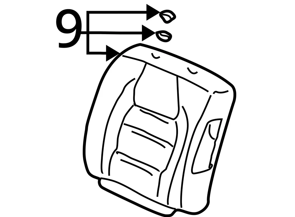 ПОДХОДИТ ДЛЯ 2005 CADILLAC DEVILLE ЧЕХОЛ ASM D/SEAT BK CUSH * 88957769 - НОВЫЙ OEM - Изображение 3 из 3