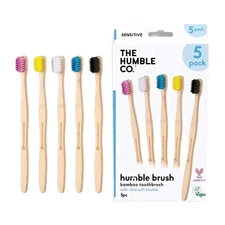 The Humble Co. - Vegan Toothbrushes - Soft Bristles - 5 pack - Plant Based - NIB