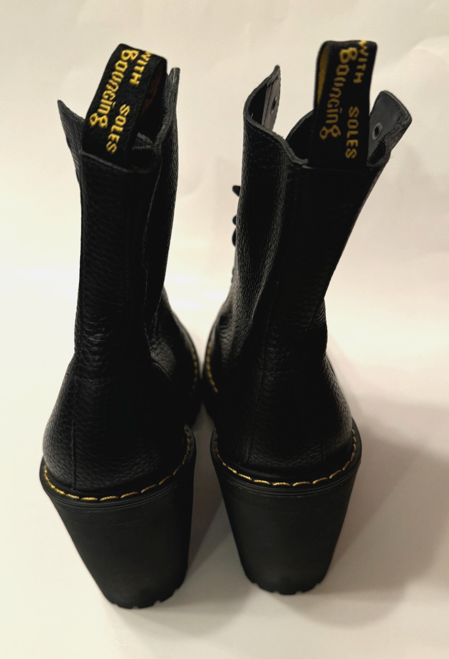 NEW Dr. DOC MARTENS Kendra Black Platform Boots 10-Eye Aunt Sally Ladies Size 10 thumbnail 5