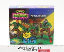 Mutatin' Rocksteady TMNT Mutations 1992 Playmates Action Figure NEW MISB SEALED