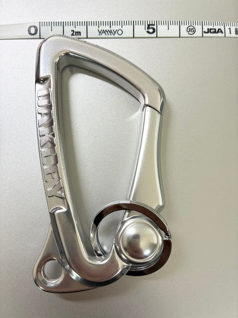 NEW Oakley Large Carabiner Silver Metal Keychain Clip Gear