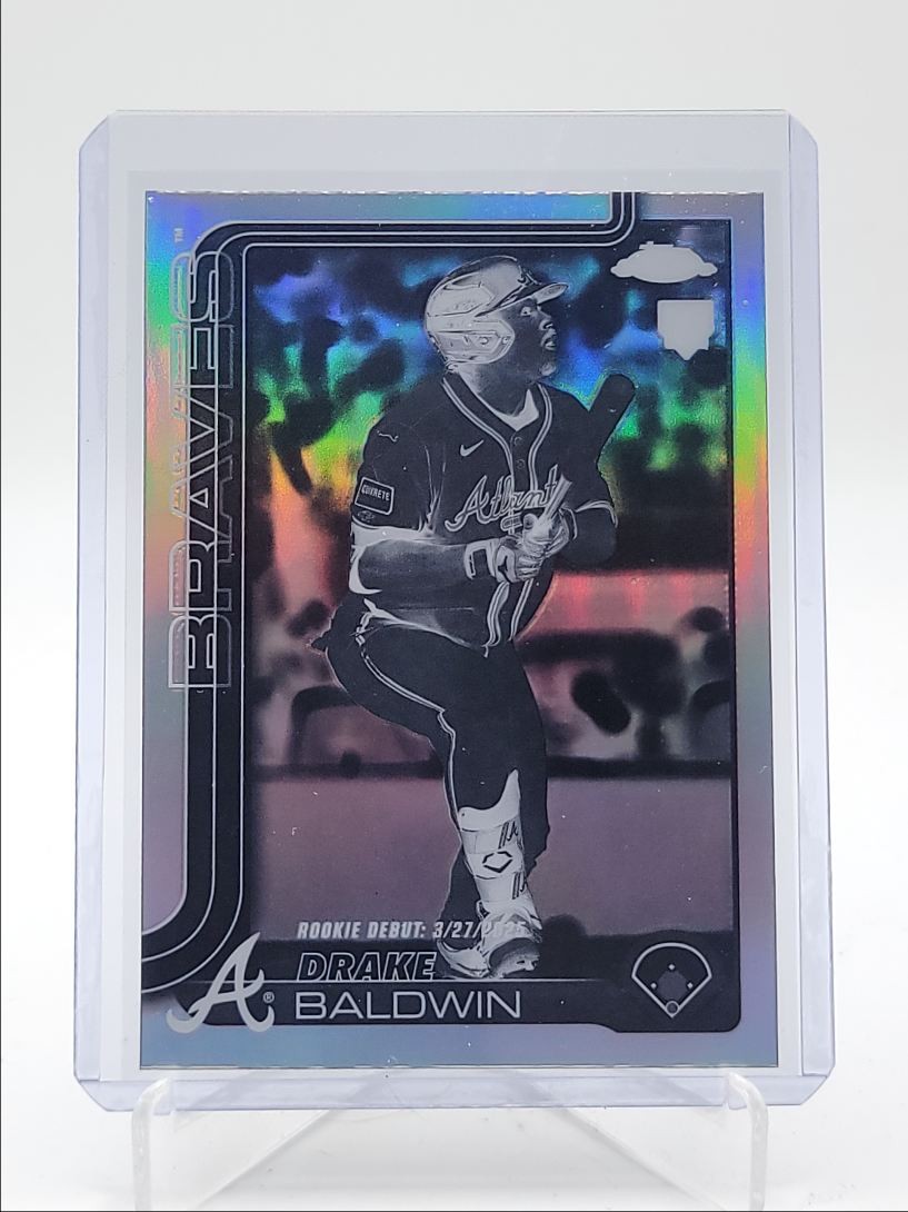 DRAKE BALDWIN 2025 TOPPS CHROME UPDATE ROOKIE DEBUT NEGATIVE A RC Q3967