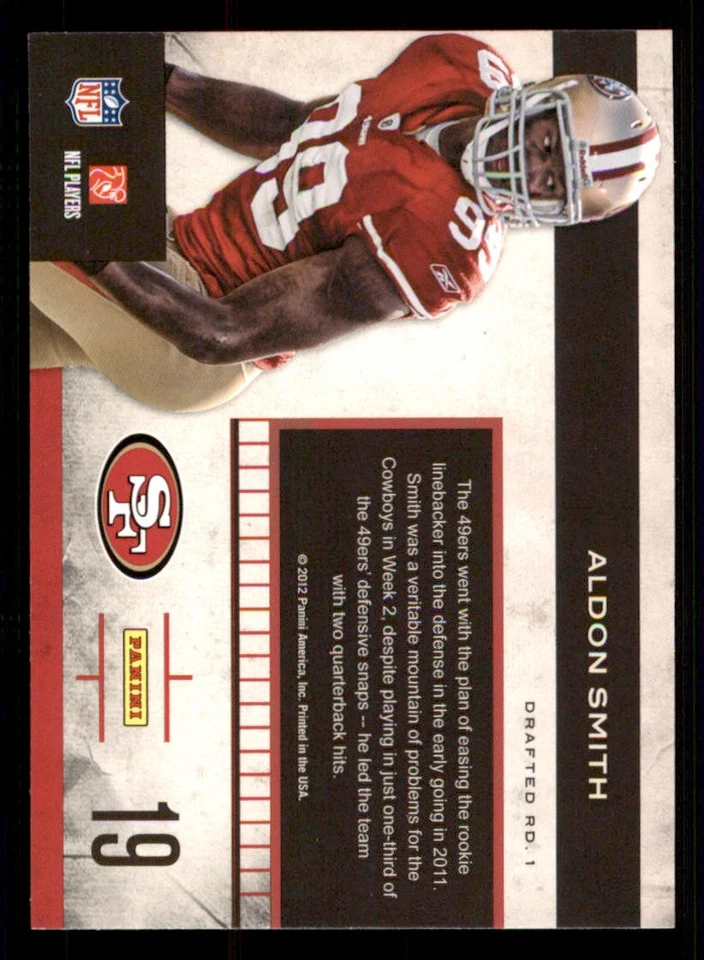 2011 Playoff Contenders Rookie Roll Call #19 Aldon Smith - Image 2 of 2