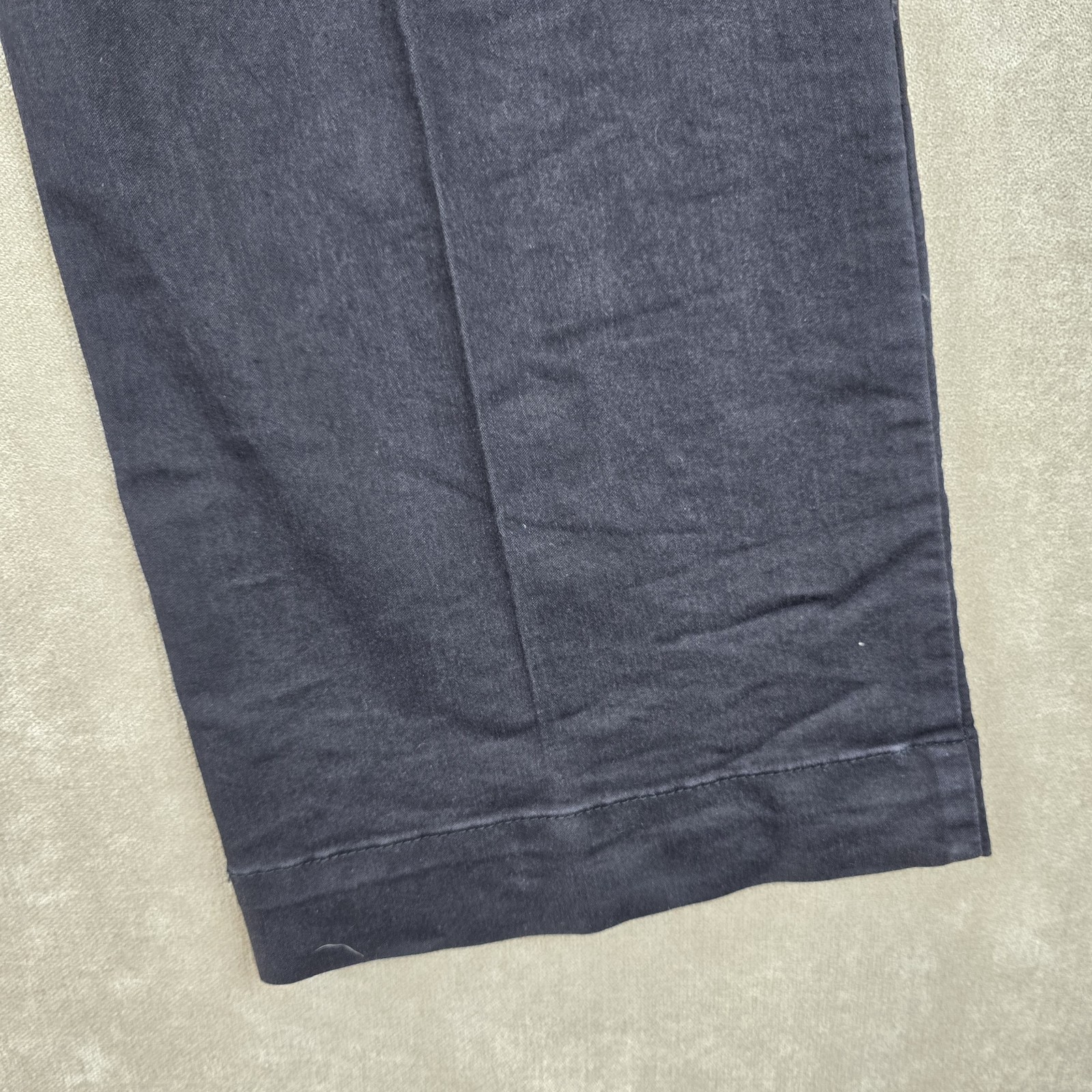 Fdj Womens Black Mid Rise Wide Leg Long Olivia Trouser Pants W/ Pockets Size 8