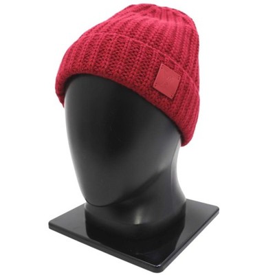 Louis Vuitton Knit Head Hat Cashmere Red Men's Winter Beanie