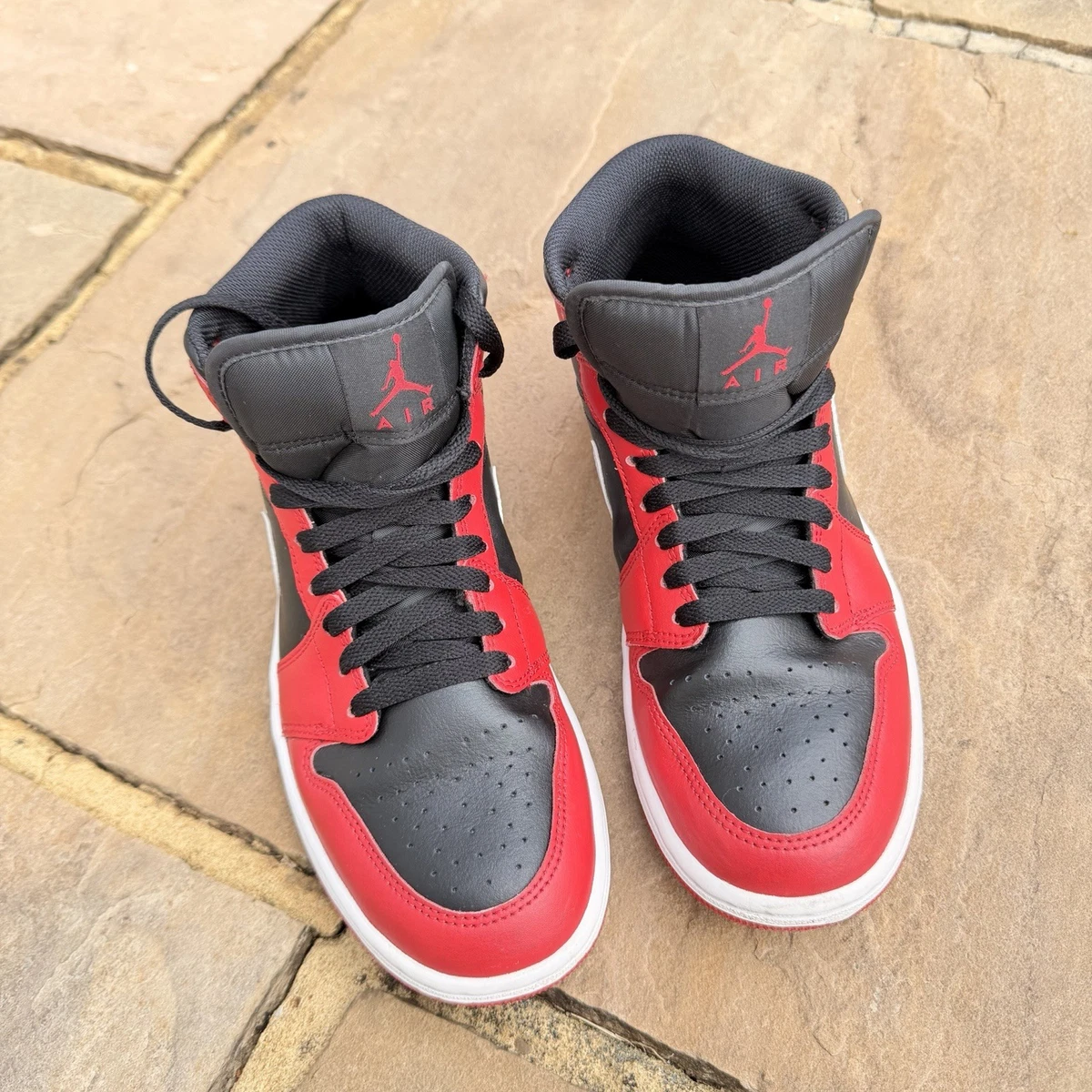 Jordan 1 Mid Black Red | eBay
