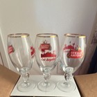 Stella Artois Los Angeles Chalice Beer Glasses 40cl Gold Rim Boxed Set — photo 9