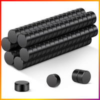 Neodym-Magnete Schwarz 5 X 3 Mm 100 StüCk Stark FüR Whiteboards KüHlschrank